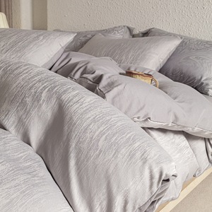 Juego de <span class=keywords><strong>Cama</strong></span> Doble Nórdico con Jacquard Ligero, Transpirable, Ecológico y Duradero, Funda de Edredón de <span class=keywords><strong>Algodón</strong></span> Lavado, Sábanas y <span class=keywords><strong>Fundas</strong></span> de Almohada para Hogar y Hotel - Product Image 6