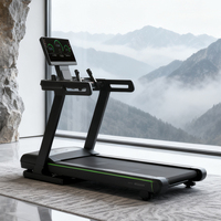 Caminadora Eléctrica Inteligente Plegable Automática de Alta Resistencia para Gimnasio Comercial, 3.0 HP, Pantalla LED, Ultrasilenciosa, con Amortiguación de Impactos