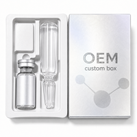 Boîte d'emballage personnalisée pour flacons et ampoules en carton ondulé, taille personnalisée, impression de logo, insert couleur, pour flacons de 3 ml et 10 ml, étanche et écologique