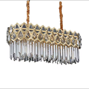 Suministro de fábrica Iluminación colgante Colgante LED Luz de techo Sala de estar Oro Moderno K9 Candelabro de cristal - Product Image 3