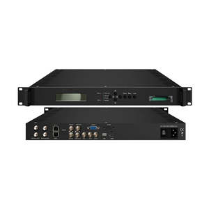 Tête de réseau de télévision par satellite et par câble professionnelle <span class=keywords><strong>multi</strong></span>-canaux DVB-T2 HD 1080P avec prise en charge double BISS - Product Image 1