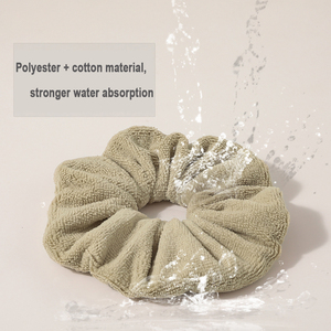 Chouchous en peluche de grande taille avec logo personnalisé, tissu éponge absorbant, douche à <span class=keywords><strong>boucles</strong></span>, chignons humides, <span class=keywords><strong>serviette</strong></span> en microfibre, séchage des <span class=keywords><strong>cheveux</strong></span>, chouchous - Product Image 2