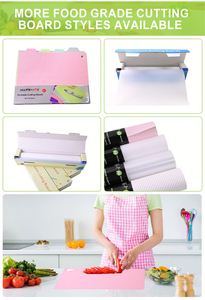Cocina aplicable portátil ligero colgante antideslizante impermeable resistente al desgaste Pp tablas de cortar - Product Image 4