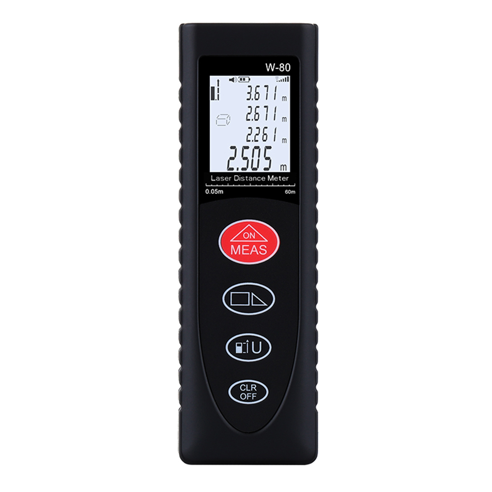 Digital Mini Handheld Laser Distance Meter Measuring Range Tool for Distance Area Volume Pythagorean
