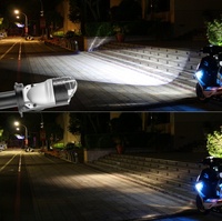 Nouvelle ampoule de phare LED Mini H4 50W 12V 6500K 6000 Lumens avec lentille de projecteur, faisceau Hi-Lo, ventilateur, Plug&Play, ajustement universel pour mise à niveau automobile