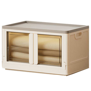 Современный прозрачный пластиковый складной ящик для хранения, 32 и 72 л - Product Image 1