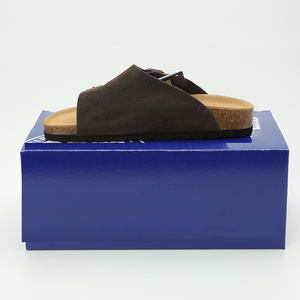 Sandalias Birkenstocks Arizonas personalizadas de alta calidad, zapatos de corcho, zuecos de Punta abierta, mulas de cuero Unisex para zuecos de soporte de arco interior - Product Image 2