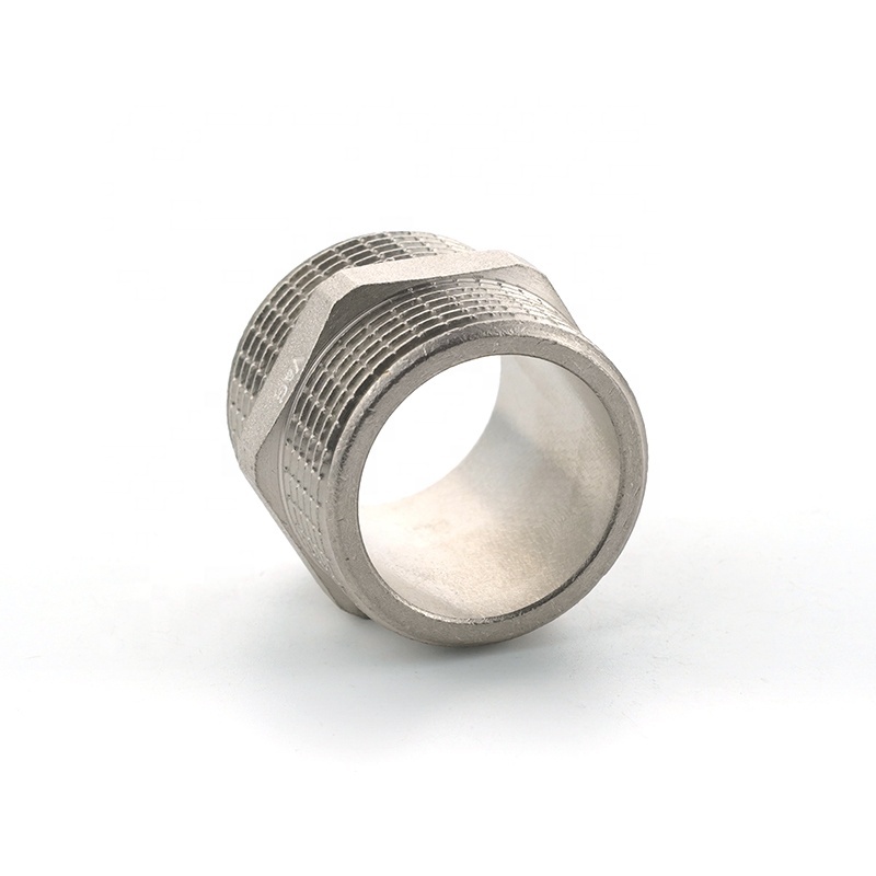 Manufacturer supply double ended wire joint equal diameter internal connection external tooth nipple fittings