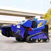 Cortacésped Robótico Inteligente de Giro Cero, Certificado por la CE y la EPA, a Gasolina, con Control Remoto Inalámbrico, JINGYU