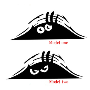Autocollants en <span class=keywords><strong>vinyle</strong></span> pour pare-chocs de voiture, accessoires de décoration, monstres aux yeux énormes, effrayants - Product Image 2