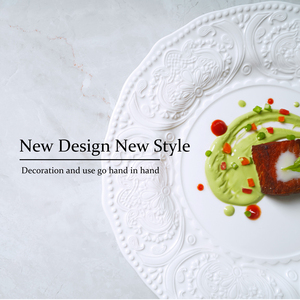<span class=keywords><strong>Vaisselle</strong></span> en porcelaine, assiette blanche, en céramique et gaufré, style <span class=keywords><strong>Baroque</strong></span>, <span class=keywords><strong>vaisselle</strong></span>, offre spéciale, - Product Image 3