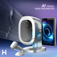 Analyseur de diagnostic de la peau du visage 3D Intelligent Full Face Ai Scanner Testeur facial Machine d'analyse de la peau du visage magique Analyseur de peau