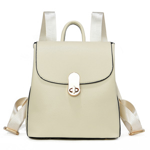 Vintage <b>Small</b> <b>Backpack</b> Shoulder Bag Women Soft PU Leather Crossbody Bag Multifunction Casual Lady Handbag - Product Image 1