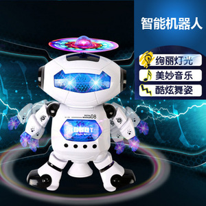 Robot dansant électrique avec musique et effets lumineux pour enfants de 5 à 7 ans, unisexe, fonctionne sur piles - Product Image 4