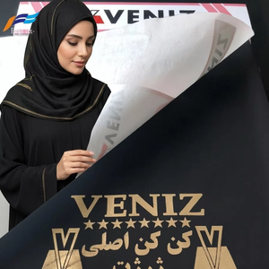 Oferta Especial: Tela Satén 100% Poliéster para Abaya Musulmana Cancan <span class=keywords><strong>Kankan</strong></span> para Niñas, Prenda Negra con Característica Antiestática, 145-165gsm - Product Image 1