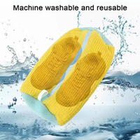 Laveuse et sécheuse Fibres pelucheuses réutilisables gardant 360 ° enveloppant anti-déformation Sneaker Sac de nettoyage de chaussures Sac de lavage de chaussures