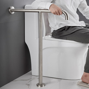 Barre d'appui pour salle de bain YJL en acier inoxydable 304, forme en T, antidérapante, pour la sécurité des toilettes, utilisation domestique - Product Image 1
