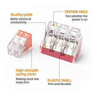 GHX PCT Hard <strong>Wire</strong> Series Universal Push-in Brass Transparent Conductor Quick <strong>Splicing</strong> Flexible Operating Fast <strong>Wire</strong> <strong>Connectors</strong> - Product Image 4