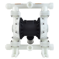 Pompe pneumatique à membrane QBY3-40S en PP de 1-1/2 pouce, équipement de transfert d'air en polypropylène pour solution de placage d'étain des circuits imprimés