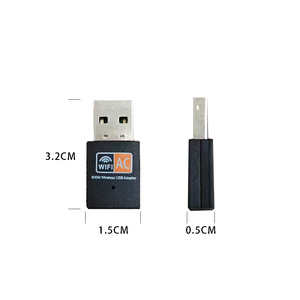 IFA01 อะแดปเตอร์ไวไฟไร้สายแบบ USB ภายนอกสำหรับคอมพิวเตอร์ ความเร็ว 600Mbps ชิป RTL8811CU การ์ดเชื่อมต่อเครือข่าย - Product Image 2