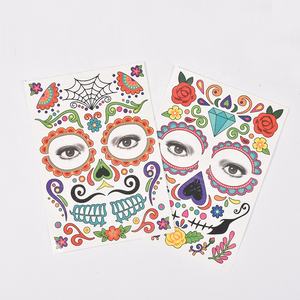 कस्टम अस्थायी टैटू स्टिकर बच्चे मिनी पानी ट्रांसफर टैटू हेलोलीन डिजाइन हाथ के लिए मिनी टैटू स्टिकर - Product Image 5