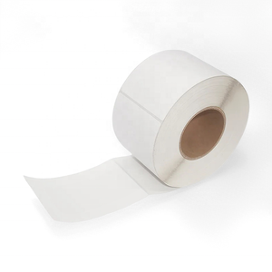 Rollo de Papel Adhesivo Térmico con Recubrimiento Superior de 65/70 Gsm, 100x150mm, con Revestimiento de Papel Glassine Blanco, Etiquetas de Envío Exprés Permanentes de 4x6 - Product Image 1