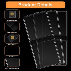 Vente en gros NOVISON Personnalisé 2x2 2.5x2.5 pouces Double pochette en PVC et PET Résistant à l'eau avec sangle chaîne pour rangement de porte-monnaie - Product Image 3