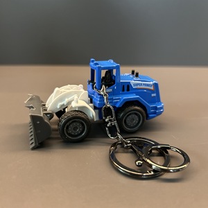 Mini porte-clés modèle de camion excavateur en alliage, véhicule coulissant, pendentif pour sac à dos, cadeau, vente en gros - Product Image 6