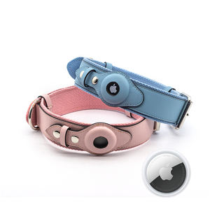 Fabricant de collier pour animaux de compagnie en cuir de luxe chat trouver anti perte personnalisé étanche à l'air étiquette collier de chien mode - Product Image 6