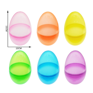 Clear Plastic PP 10*15 CM Surprise Colorful <strong>Egg</strong> 6 Inches <strong>Egg</strong> Capsule <strong>Toys</strong> for Easter Day - Product Image 3