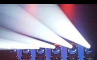 Luz Móvil LED 300W Beam Spot Wash BSW 3 en 1, Blanca, Zoom 3-30, 8 Gobos Giratorios, Control DMX512, Clasificación IP33 para Eventos Escénicos