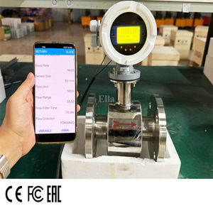 BluetoothタイプSS304 PTFEライニングは、導電性液体濃縮酸電磁流量計を測定できます - Product Image 4