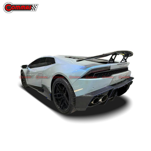 Kit carrosserie en fibre de carbone forgée style MSY pour Lamborghini Huracan LP610 : pare-chocs avant et arrière, jupes latérales, aileron arrière, capot arrière - Product Image 3