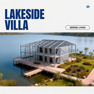Edificios Prefabricados, Construcción de Estructura de Acero, Edificio Prefabricado de Alta Calidad, Estructura de Acero <span class=keywords><strong>Industrial</strong></span> para Casa de Vacaciones - Product Image 2