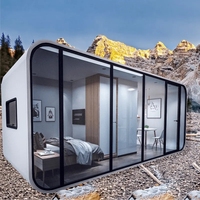Bâtiment hôtelier avec chambres privées, maisons conteneurs, pièces détachées, Volferda Tiny House, Bardominium House, nouvelle technologie, hôtel, bureau à domicile, abri