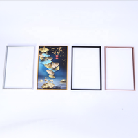 Personnaliser n'importe quelle taille simple cadre photo en métal en alliage d'aluminium pour photos moulage d'encadrement mural