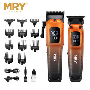 MRY Professionele Draadloze Oplaadbare Haartrimmer Laag Geluidsniveau Zero Gap Salon Barbierzaak RVS Haarknipmachine Set - Product Image 6
