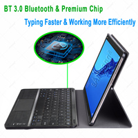 Tablet Touchpad klavye için Huawei Matepad 10.4 Pro 10.8 T10s T10 T 10S Mediapad T5 M5 Lite 10 Pro m6 İspanyolca klavye kılıfı