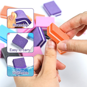 Venta caliente Mini bloque de tampón de uñas de esponja de doble cara 2 en 1 Lima de uñas de grano doble para pulir suministros de tampón de uñas de salón - Product Image 6