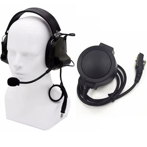 หูฟังแบบครอบหูพร้อมไมโครโฟน PTT สำหรับวิทยุสื่อสารรุ่น PD700 PD780 อุปกรณ์เสริมวิทยุสื่อสาร - Product Image 1