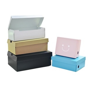 Wholesale Color Cardboard Boxes Foldable Express Delivery Boxes Shoe And Clothing Packaging Boxes With Logo Print