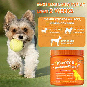 Friandises à Mâcher Souples Personnalisées pour Chiens : Soutien Digestif, Renforcement Immunitaire, Maintien des Niveaux Normaux d'Histoamine, Contre les Allergies et les Piqûres d'Insectes - Product Image 4