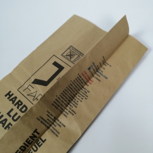 Sac en papier multi-couches pour charbon de bois 25 kg, avec logo imprimé, pour le stockage de carburant en vrac et l'emballage destiné à l'exportation internationale - Product Image 4