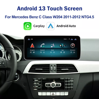 10,25 "Android 13 2G + 32G Radio de coche REPRODUCTOR DE DVD Multimedia navegación Gps Carplay para Mercedes Benz Clase C W204 2011-2014 NTG4.5