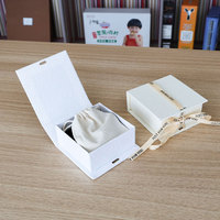 Personalisierte Kleine Luxus-Schmuckschatulle Geschenk-Schmuckverpackung Papierbox Ohrring Ring Armband Halskette Schmuckbeutel Verpackungs-Etui