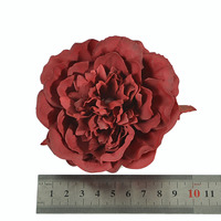 Bunga Peony Plastik 10cm, Kepala Bunga Buatan, Aksesoris Rambut DIY, Bahan Perhiasan Buatan Tangan, Perlengkapan Pernikahan