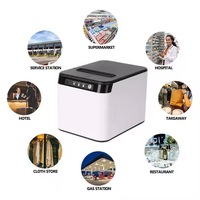 Printer Resi Termal USB Hongkai Murah Tanpa Tinta 80mm 203dpi Bersertifikasi CE/EU Garansi 1 Tahun Multi-OS Tersedia