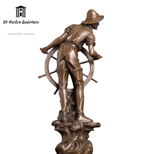 Sculptures en bronze de figurines de navigation océanique, représentant des <span class=keywords><strong>marins</strong></span> et des pêcheurs, statue de décoration extérieure - Product Image 3