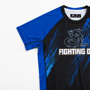 <span class=keywords><strong>Rashguard</strong></span> Personnalisable à Manches Courtes pour Surf <span class=keywords><strong>MMA</strong></span>, Équipement de Combat BJJ Jiu Jitsu, Créez Votre Propre Logo, T-shirt de Compression Sublimé <span class=keywords><strong>MMA</strong></span> - Product Image 5