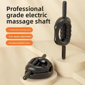 Masajeador percusivo recargable para piernas con 5 niveles de velocidad, masajeador eléctrico inalámbrico profundo, rodillo para alivio del dolor y relajación muscular - Product Image 3